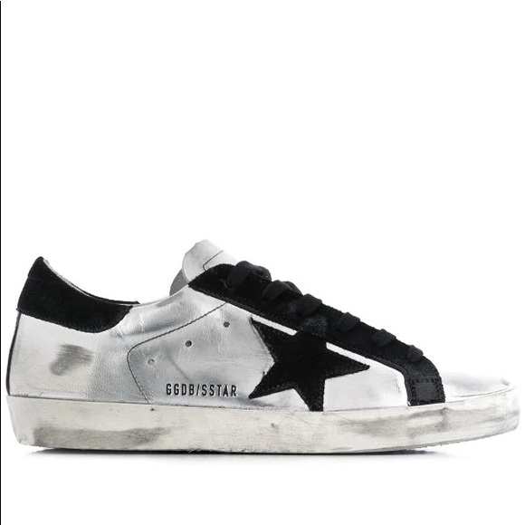 Golden Goose Other - Golden Goose Superstar Silver Distressed Shoes